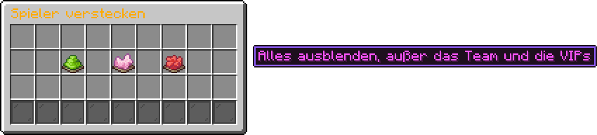 Mit /hide blendest du andere Spieler aus